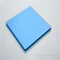 Cena paneli poliwęglanowych w kolorze niebieskim